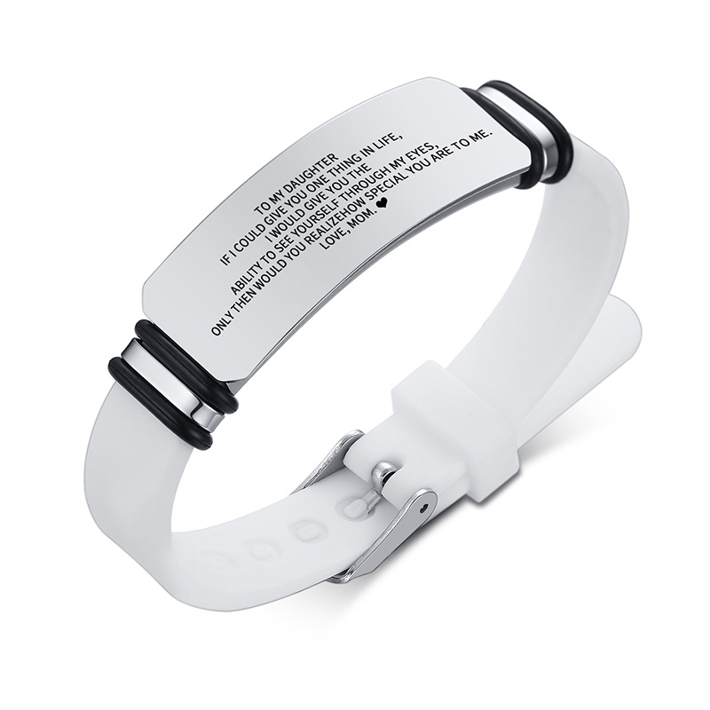 Vnox Pulseira De Silicone Aço Inoxidável Gravura Pulseira Para Homens Vnox Pulseira De Silicone Aço Inoxidável Gravura Pulseira Para Homens