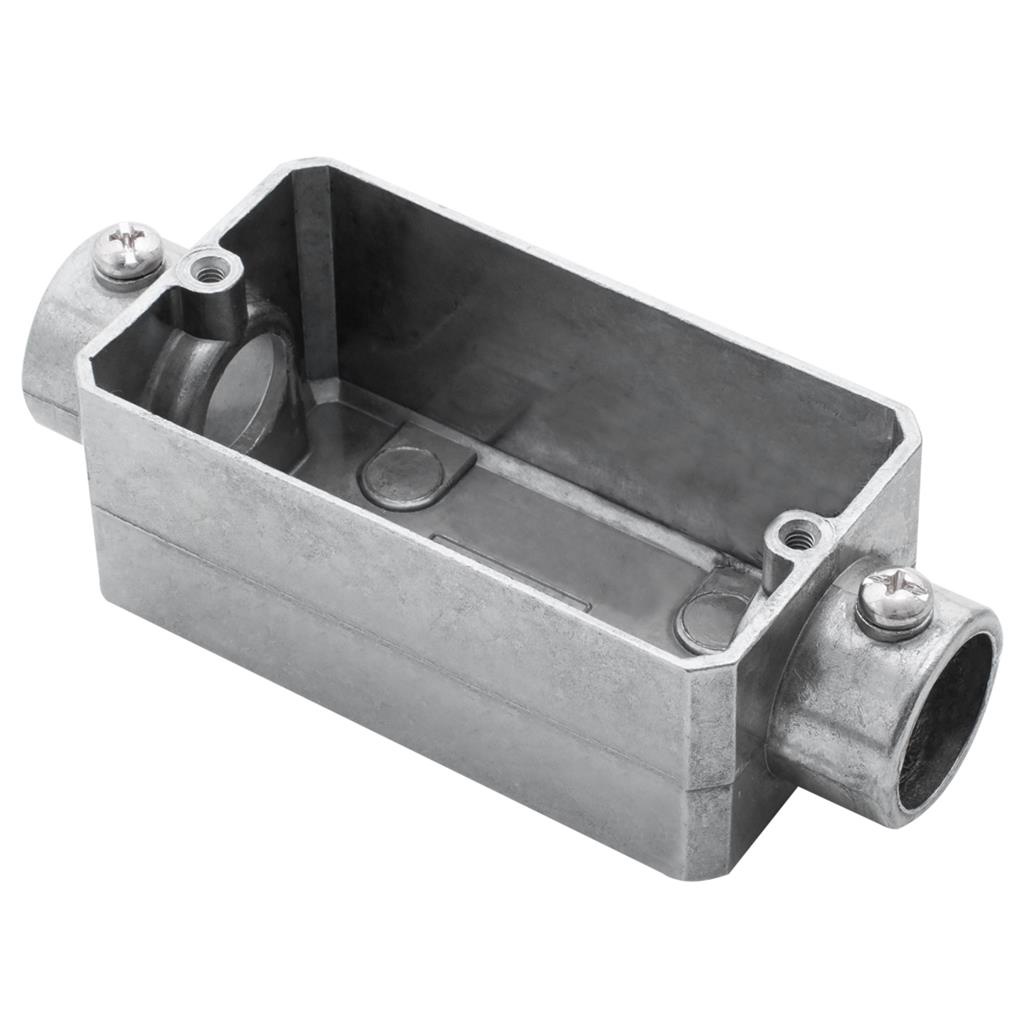 Condulete Tipo C Fixo Cinza Aluminio 3/4 Conduletzel Condulete Tipo C Fixo Cinza Aluminio 3/4 Conduletzel