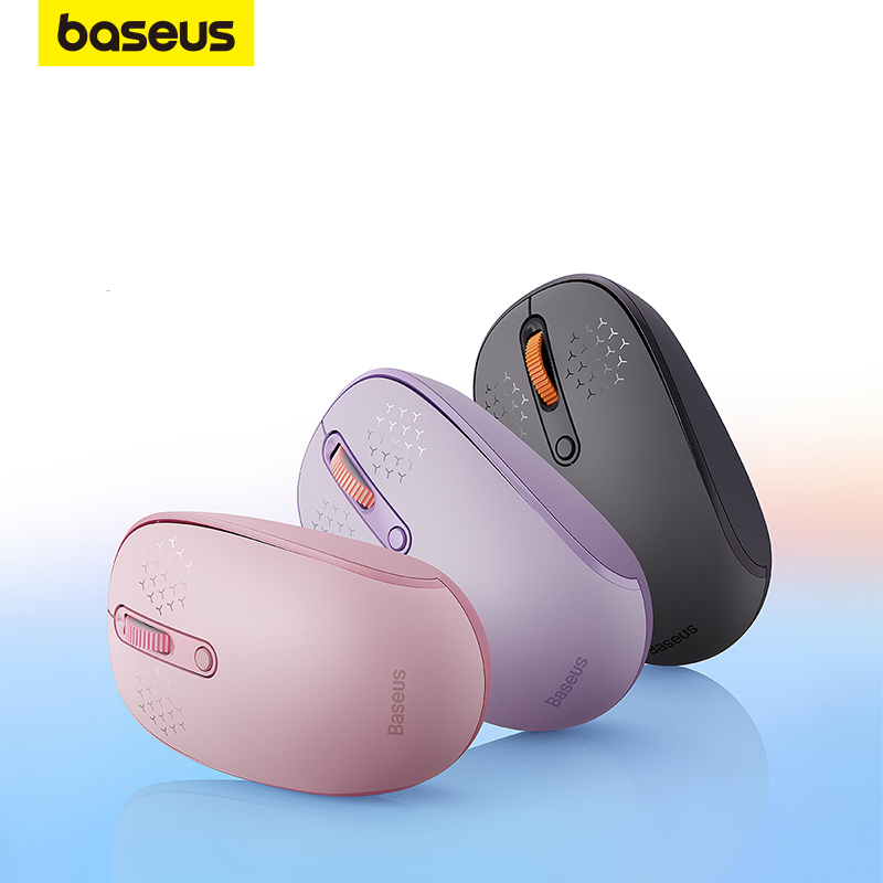 Mouse Silencioso Sem Fio Baseus Creator 1600 DPI Para Computador Portátil PC Mouse Silencioso Sem Fio Baseus Creator 1600 DPI Para Computador Portátil PC