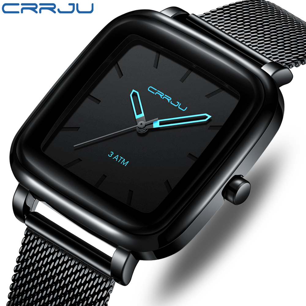 CRRJU Relógio Masculino Marca Top Simples Moda Negócios Analógico Quartzo Aço Inoxidável Impermeável 2199 X CRRJU Relógio Masculino Marca Top Simples Moda Negócios Analógico Quartzo Aço Inoxidável Impermeável 2199 X