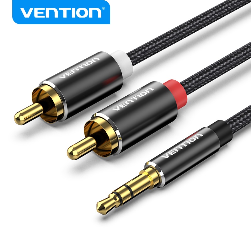 VENTION Cabo De Áudio De 3,5 Mm Macho Para 2RCA Home Theater DVD TV Música Ao Vivo Palestra Multimídia Laptop VENTION Cabo De Áudio De 3,5 Mm Macho Para 2RCA Home Theater DVD TV Música Ao Vivo Palestra Multimídia Laptop
