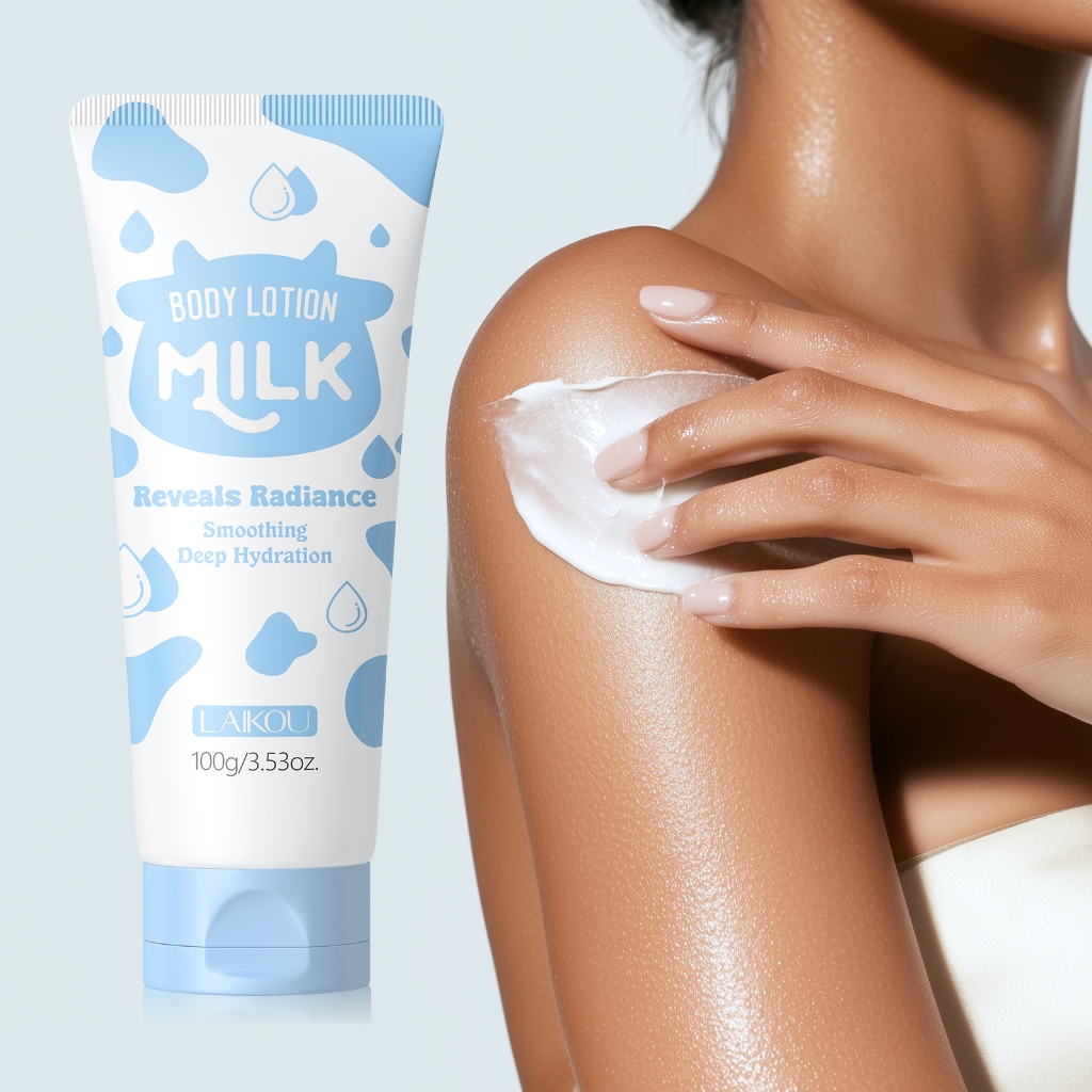 LAIKOU Leite Loção Corporal Suavizante Pele Hidratação Profunda Hidratante Glow Radiance 100g LAIKOU Leite Loção Corporal Suavizante Pele Hidratação Profunda Hidratante Glow Radiance 100g