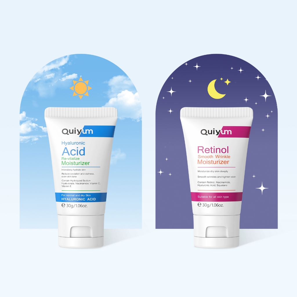 QUIYUM Ácido Hialurônico Re-vitalize/Creme De Retinol Para Cuidados Com O Dia E Noite Suave Linhas Finas Hidratante Ilum QUIYUM Ácido Hialurônico Re-vitalize/Creme De Retinol Para Cuidados Com O Dia E Noite Suave Linhas Finas Hidratante Ilum