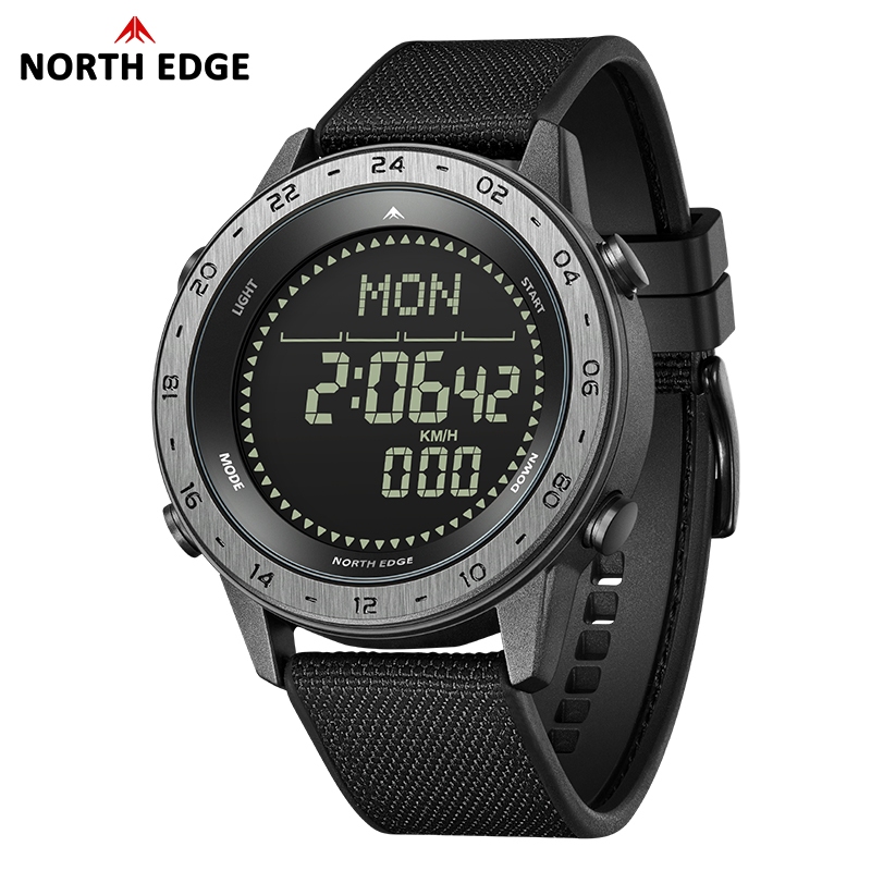 NORTH EDGE TANK3 Relógio Masculino Ao Ar Livre Bússola À Prova D’água 50M Metrônomo Pedômetro Caixa De Aço Inoxidável Al NORTH EDGE TANK3 Relógio Masculino Ao Ar Livre Bússola À Prova D’água 50M Metrônomo Pedômetro Caixa De Aço Inoxidável Al
