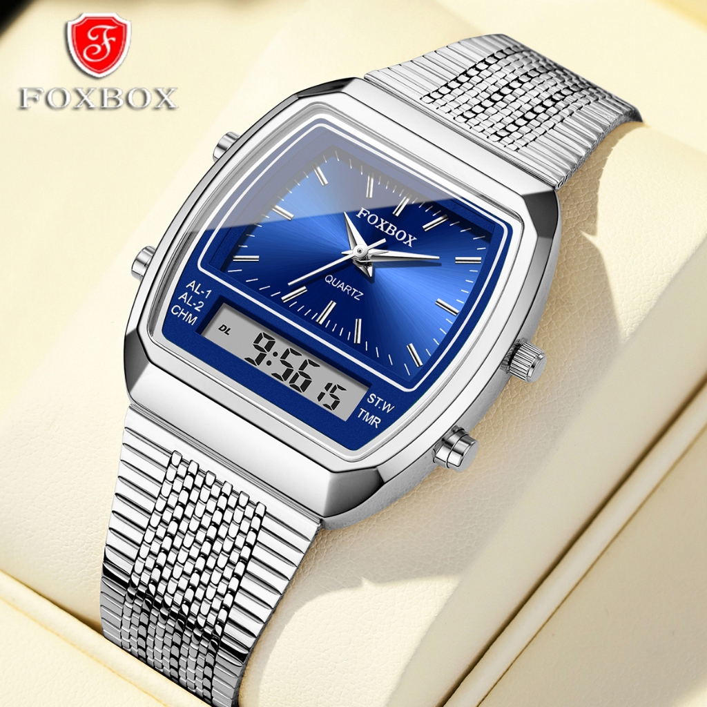 LIGE Fashion Watch Quartz Sports Masculino Double Time Zone Display Semanal Relógio Digital À Prova D’água LIGE Fashion Watch Quartz Sports Masculino Double Time Zone Display Semanal Relógio Digital À Prova D’água