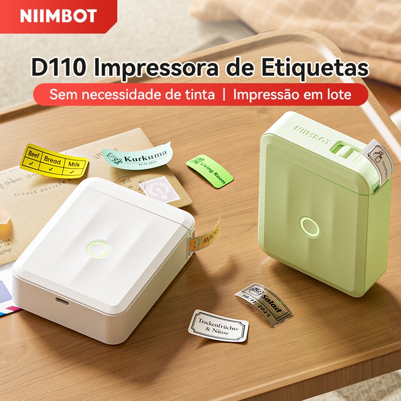 NIIMBOT D110/D11/D101 Impressora de Etiquetas Inteligente Térmica Bluetooth sem Tinta NIIMBOT D110/D11/D101 Impressora de Etiquetas Inteligente Térmica Bluetooth sem Tinta