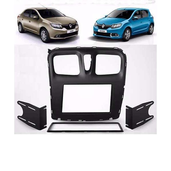 Moldura 2 Din Renault Logan, Sandero 2016 A 2019 – Preta Moldura 2 Din Renault Logan, Sandero 2016 A 2019 – Preta