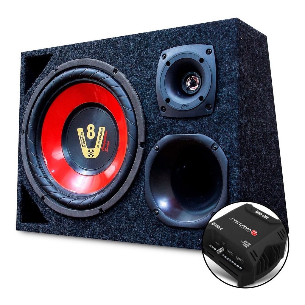 Som Caixa Trio Alto Falante Sub Modulo Amplificador Stetsom Som Caixa Trio Alto Falante Sub Modulo Amplificador Stetsom