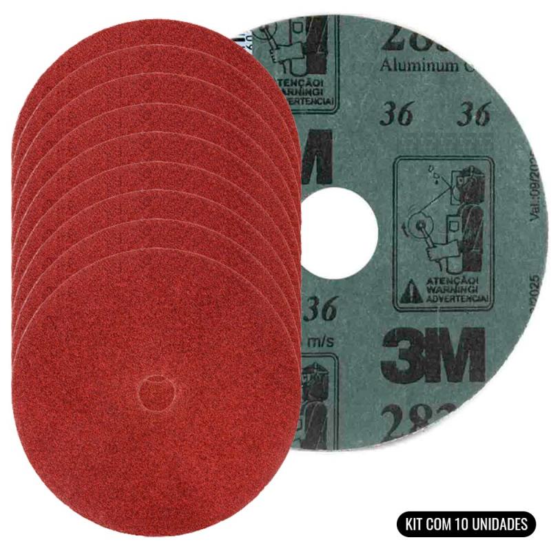 Disco de Lixa 4.1/2 x 7/8 Pol Grana 36 Kit Com 10 Unidades HC000618468 3M Disco de Lixa 4.1/2 x 7/8 Pol Grana 36 Kit Com 10 Unidades HC000618468 3M
