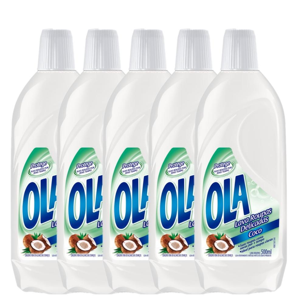 Kit com 5 Lava Roupas Ola Coco 500ml Cada Kit com 5 Lava Roupas Ola Coco 500ml Cada