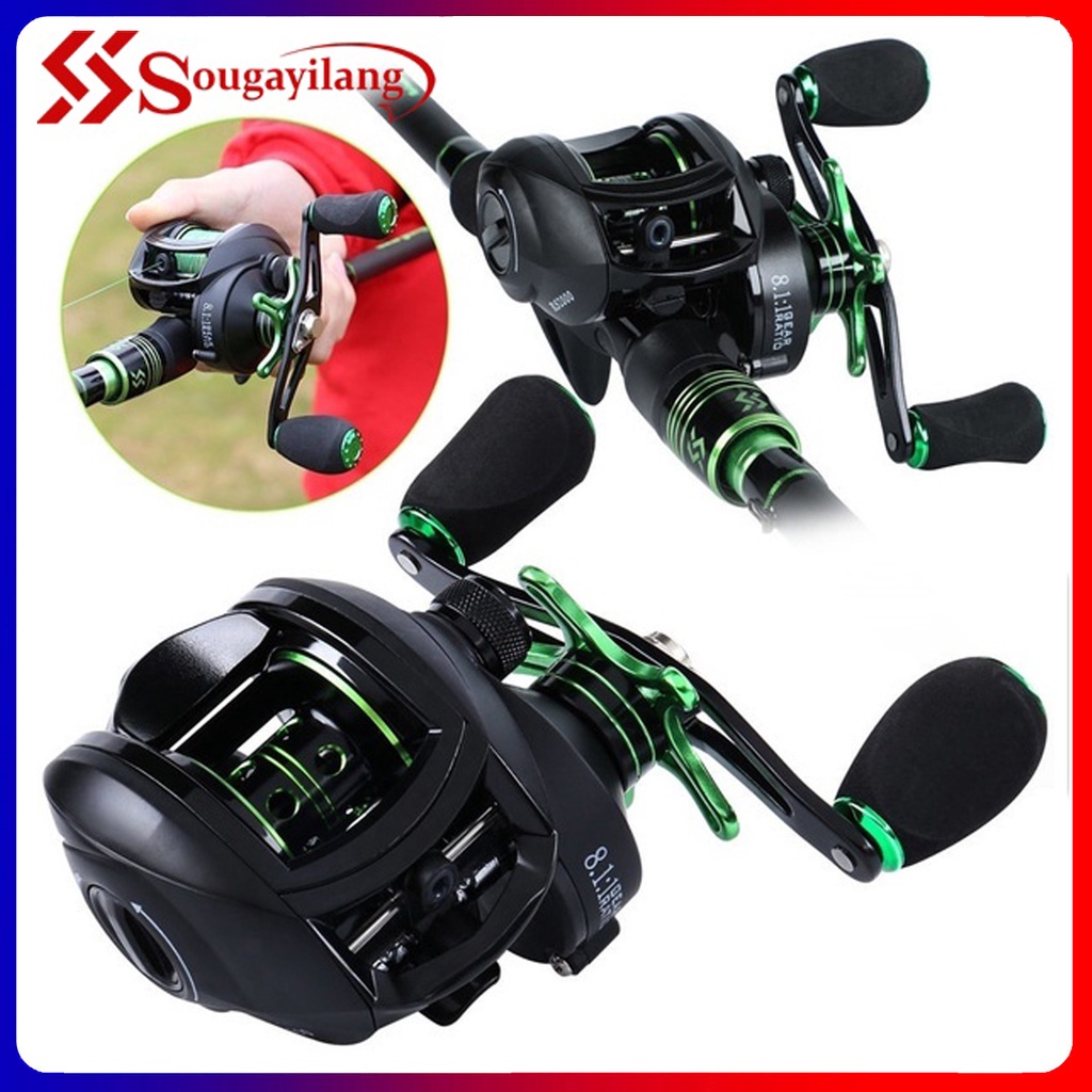 Sougayilang Carretilha de pesca 12+1 Ball Bearings 8.1:1 Gear Ratio Max Drag 6-8KG Sougayilang Carretilha de pesca 12+1 Ball Bearings 8.1:1 Gear Ratio Max Drag 6-8KG