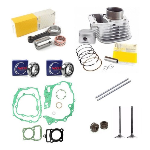Kit Motor Completo Cg 125 2000 Até 2001 Rolamentos Biela Válvulas Kit Motor Completo Cg 125 2000 Até 2001 Rolamentos Biela Válvulas