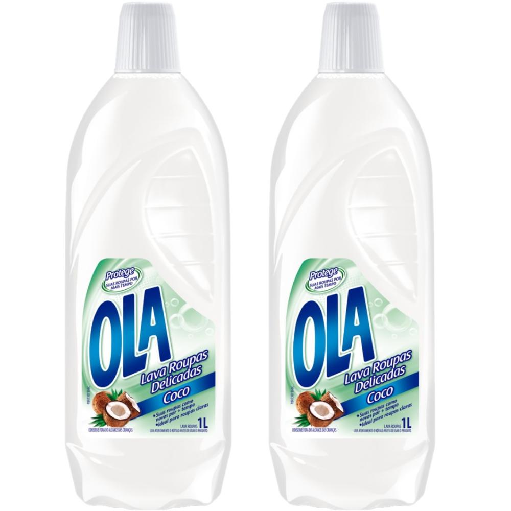 Kit com 2 Lava Roupas Ola Coco 1L Cada Kit com 2 Lava Roupas Ola Coco 1L Cada