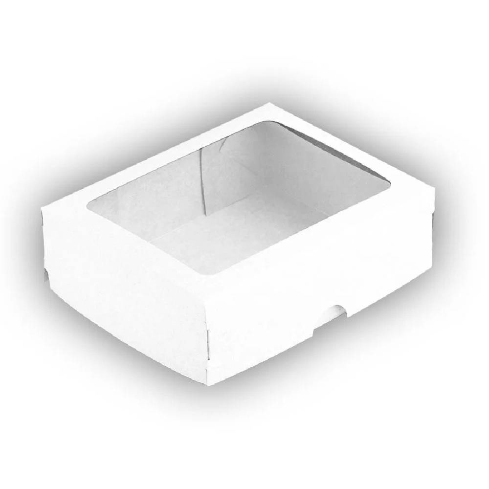 Caixa com Visor S18 11,5×15,5×3,5cm Branca 10un – Assk Rizzo Caixa com Visor S18 11,5×15,5×3,5cm Branca 10un – Assk Rizzo