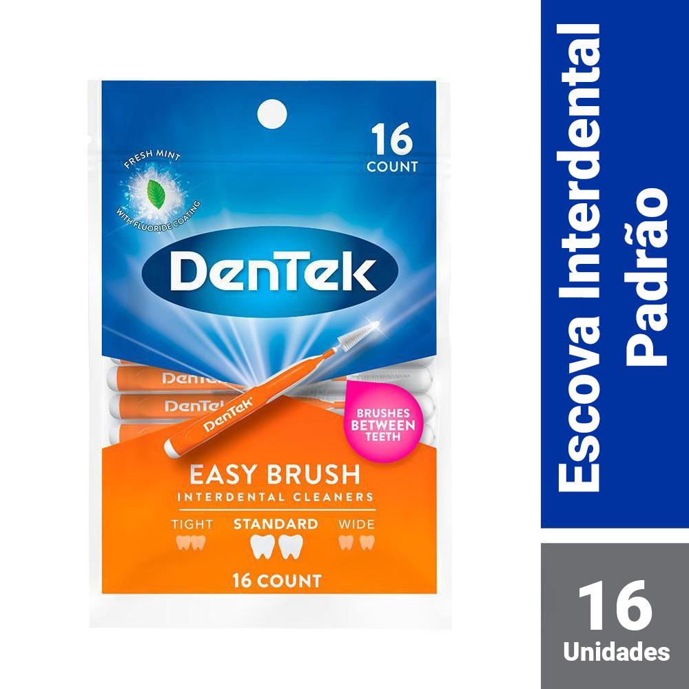 Escova Interdental Dentek Easy Brush Padrão com 16 unidades Escova Interdental Dentek Easy Brush Padrão com 16 unidades