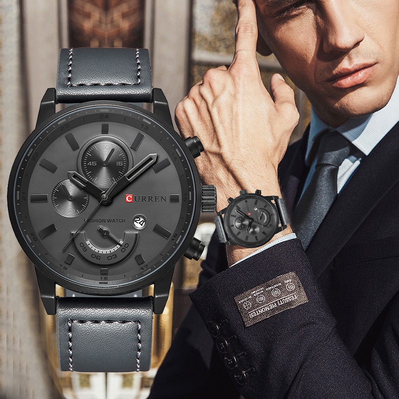 CURREN Moda Quartzo Relógio Masculino Pulseira De Couro Luxo À Prova Dwaterproof Água Casual 8217 X CURREN Moda Quartzo Relógio Masculino Pulseira De Couro Luxo À Prova Dwaterproof Água Casual 8217 X