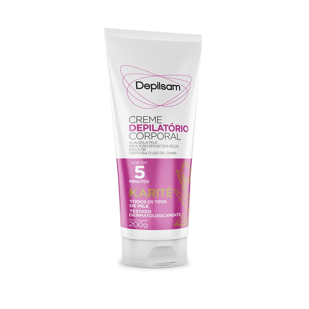 Creme Depilatório Corporal Depilsam Karité 200G Creme Depilatório Corporal Depilsam Karité 200G