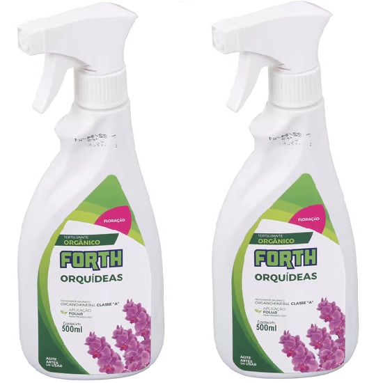 Kit 2 Fertilizante Forth Orquideas Floração 500ml – Envio imediato