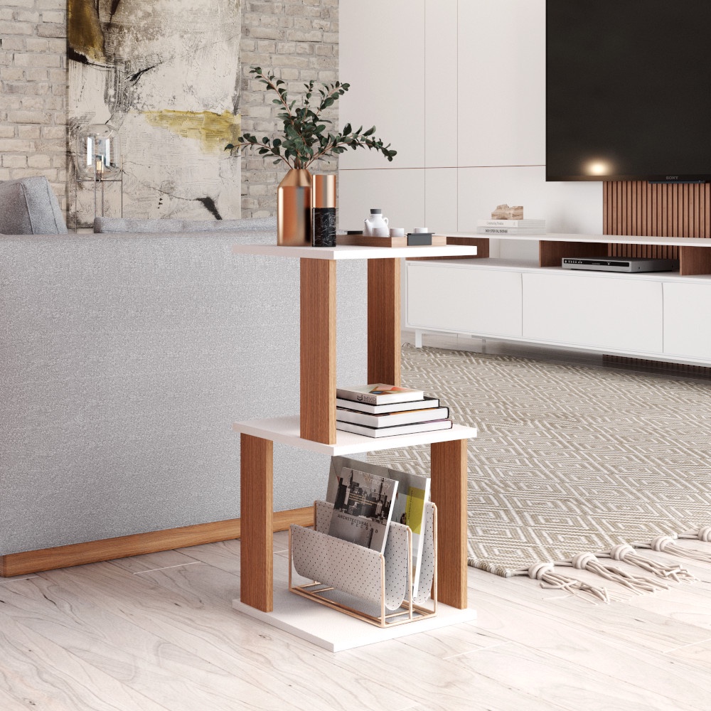 Mesa Lateral E Canto De Sofá Mesinha Apoio Aparador Sala Cabeceira Quarto MVD Móveis Mesa Lateral E Canto De Sofá Mesinha Apoio Aparador Sala Cabeceira Quarto MVD Móveis
