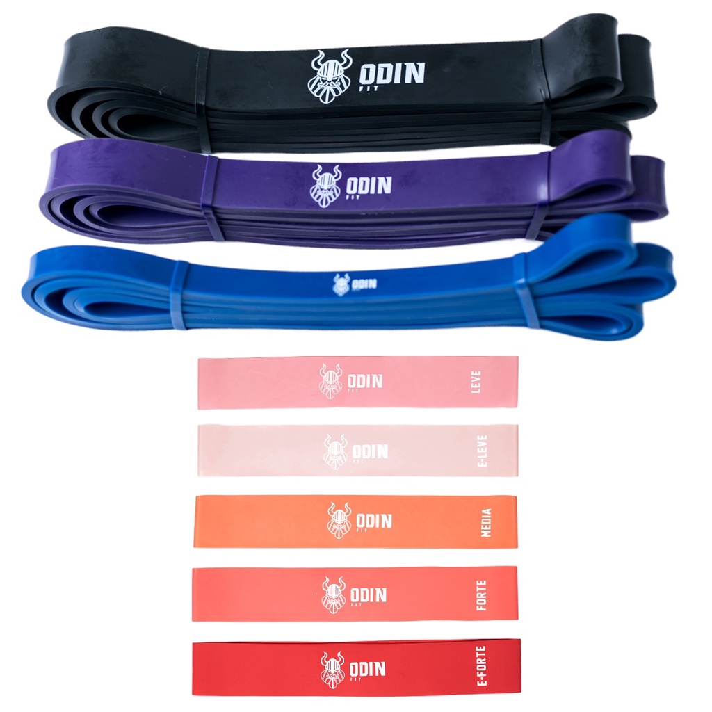 Elastico Treino Mini Band + Super Band Extensor Odin Fit