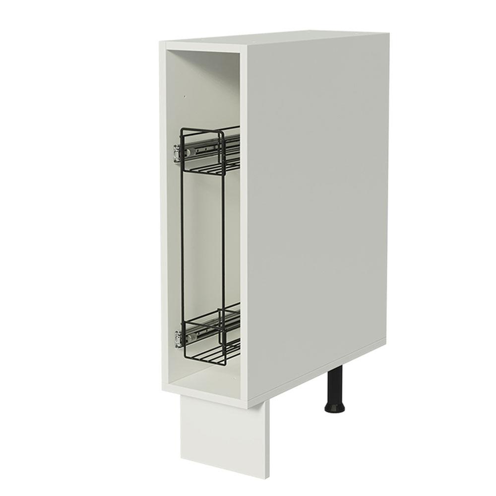 Balcão Porta-Temperos Madesa para Cozinha Lux, Glamy e Stella 20 x 60 cm (Sem Tampo) – Branco Balcão Porta-Temperos Madesa para Cozinha Lux, Glamy e Stella 20 x 60 cm (Sem Tampo) – Branco