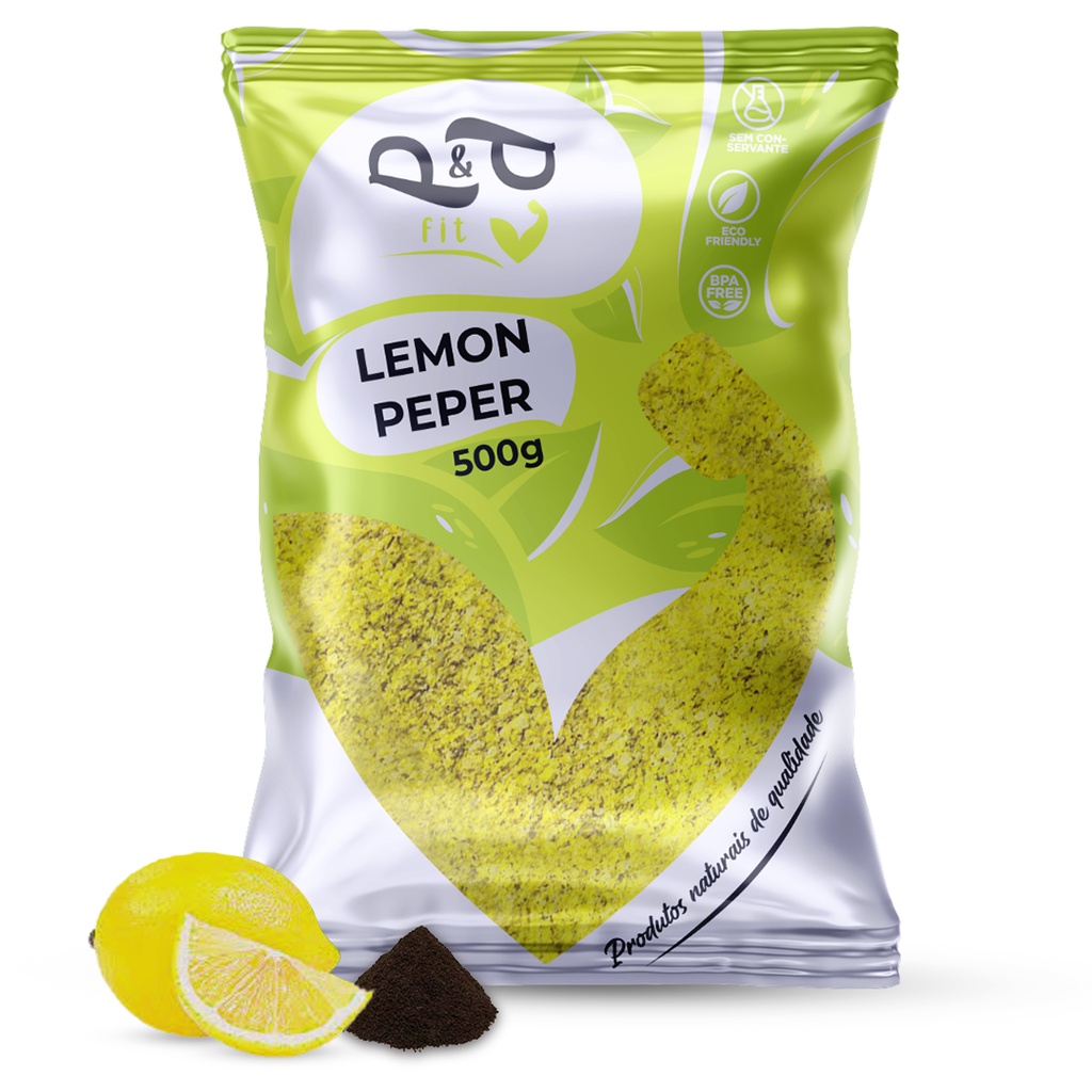 Tempero Lemon Pepper Sem Glúten 500g – P&P Tempero Lemon Pepper Sem Glúten 500g – P&P