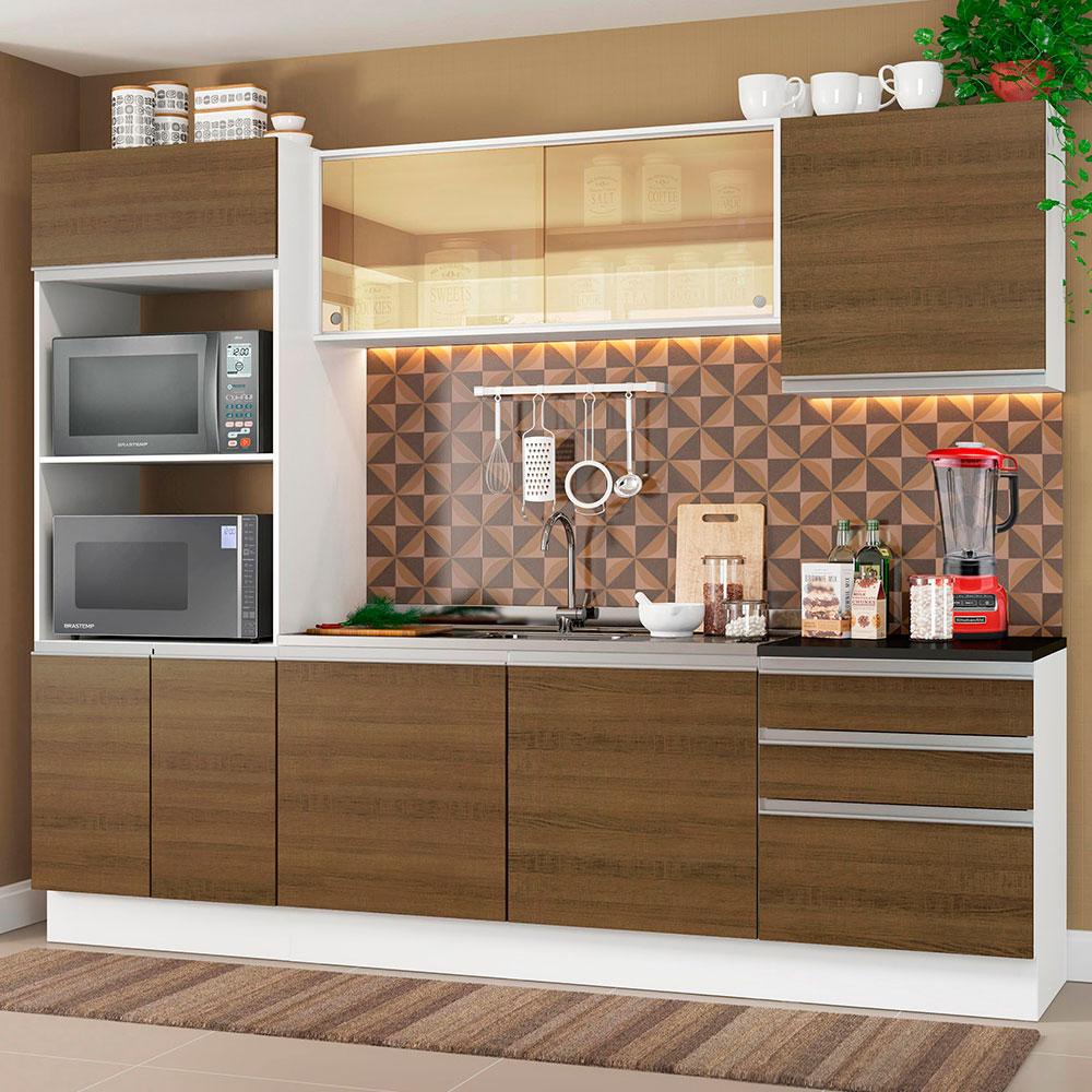 Cozinha Completa Madesa 100% MDF Acordes com Armário, Torre e Balcão (Sem Tampo e Pia) Cozinha Completa Madesa 100% MDF Acordes com Armário, Torre e Balcão (Sem Tampo e Pia)