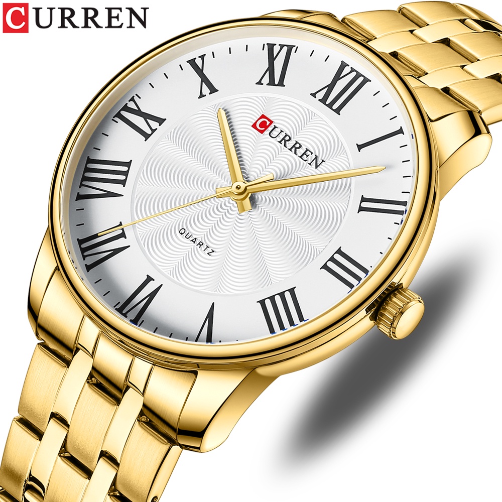 CURREN Nova Marca De Luxo Relógios Masculinos Quartzo Casual Business Com Números Romanos Estilo Simples Aço Inoxidável 3ATM Impermeável 8422 XQ Sem Caixa CURREN Nova Marca De Luxo Relógios Masculinos Quartzo Casual Business Com Números Romanos Estilo Simples Aço Inoxidável 3ATM Impermeável 8422 XQ Sem Caixa