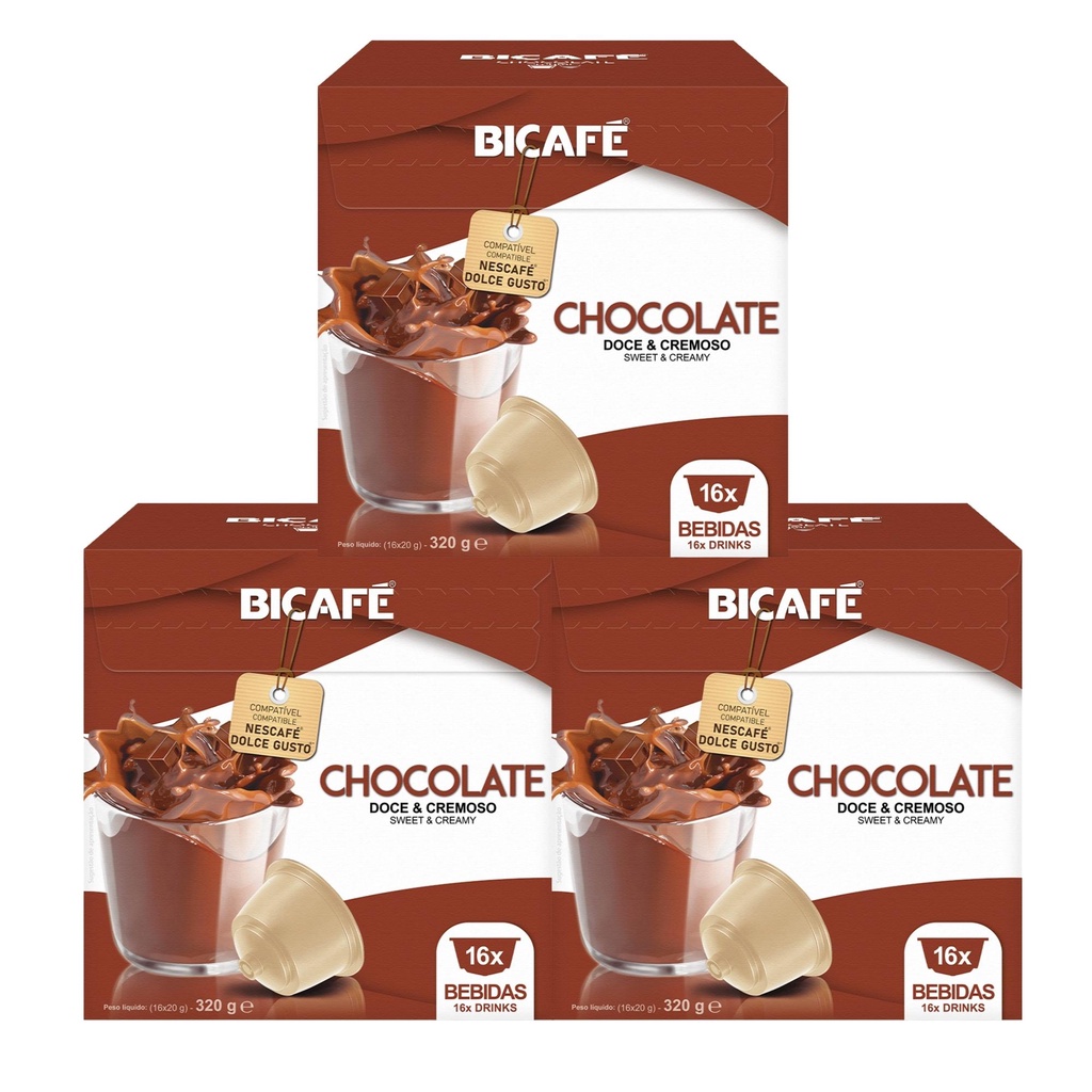 Kit 48 Cápsulas Chocolate Bicafé P/ Máquinas Dolce Gusto* Kit 48 Cápsulas Chocolate Bicafé P/ Máquinas Dolce Gusto*