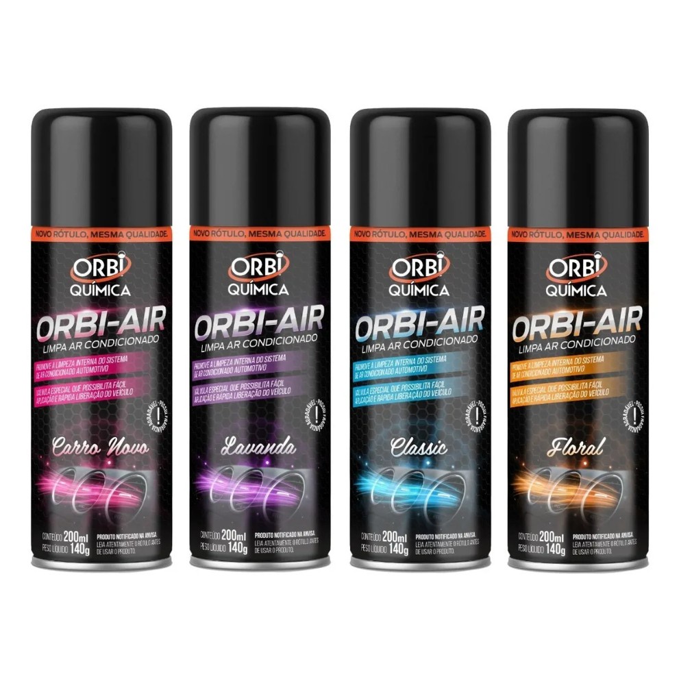 Higienizador Limpa Ar Condicionado Orbi Air Spray 200ml