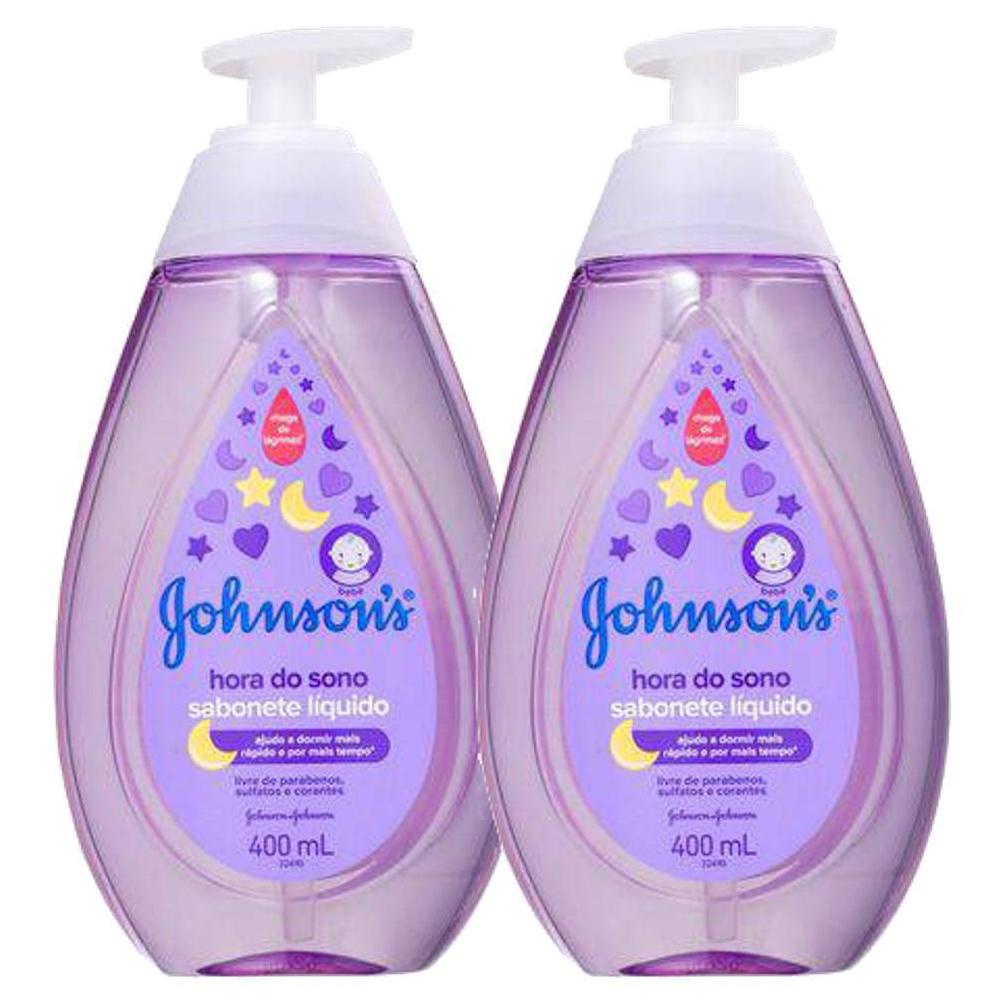 Kit com 2 Sabonete Líquido Johnson’s Baby Hora do Sono 400ml Kit com 2 Sabonete Líquido Johnson’s Baby Hora do Sono 400ml
