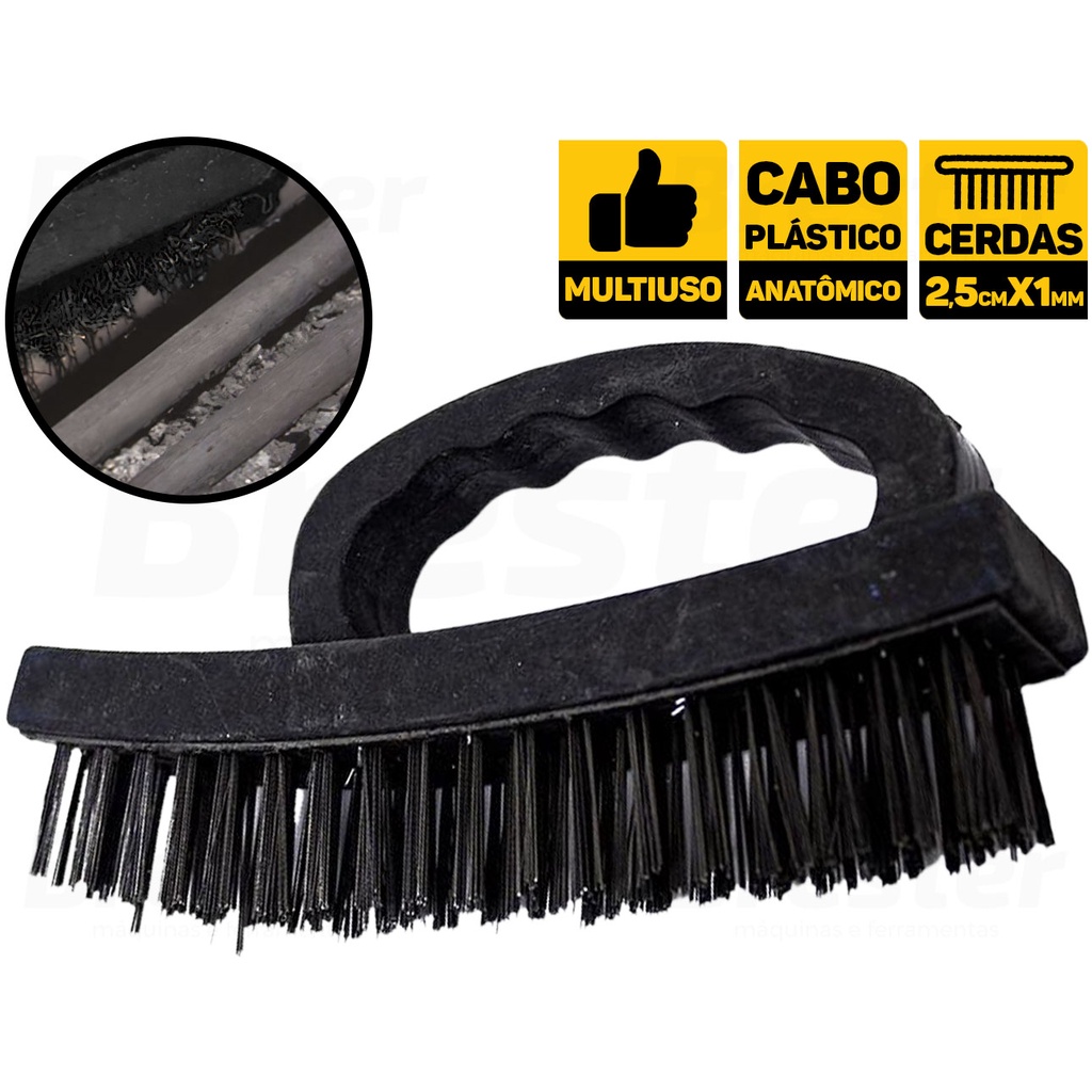 Escova De Aço C/ Cabo Para Limpeza Pesada Multiuso Western 2369BL Escova De Aço C/ Cabo Para Limpeza Pesada Multiuso Western 2369BL