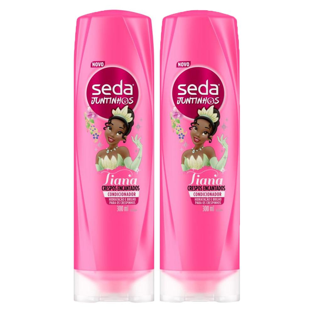 Kit 2 Condicionadores Seda Infantil Tiana Juntinhos Crespos Encantados 300ml cada Kit 2 Condicionadores Seda Infantil Tiana Juntinhos Crespos Encantados 300ml cada