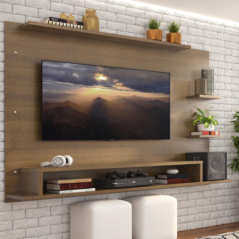 Painel para TV até 60 Polegadas Madesa Alfa com Nicho – Rustic Painel para TV até 60 Polegadas Madesa Alfa com Nicho – Rustic