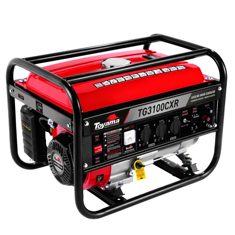 Gerador de Energia à Gasolina 3,1 Kva Bivolt Partida Manual TG3100CXR TOYAMA Gerador de Energia à Gasolina 3,1 Kva Bivolt Partida Manual TG3100CXR TOYAMA