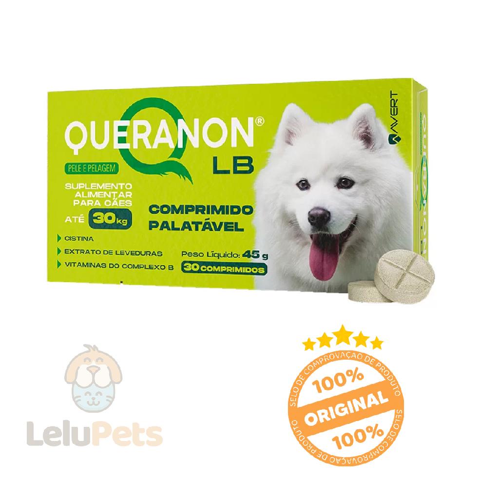 Queranon LB Avert 30 Comp Até 30kg Suplemento Pele e Pelagem Queranon LB Avert 30 Comp Até 30kg Suplemento Pele e Pelagem