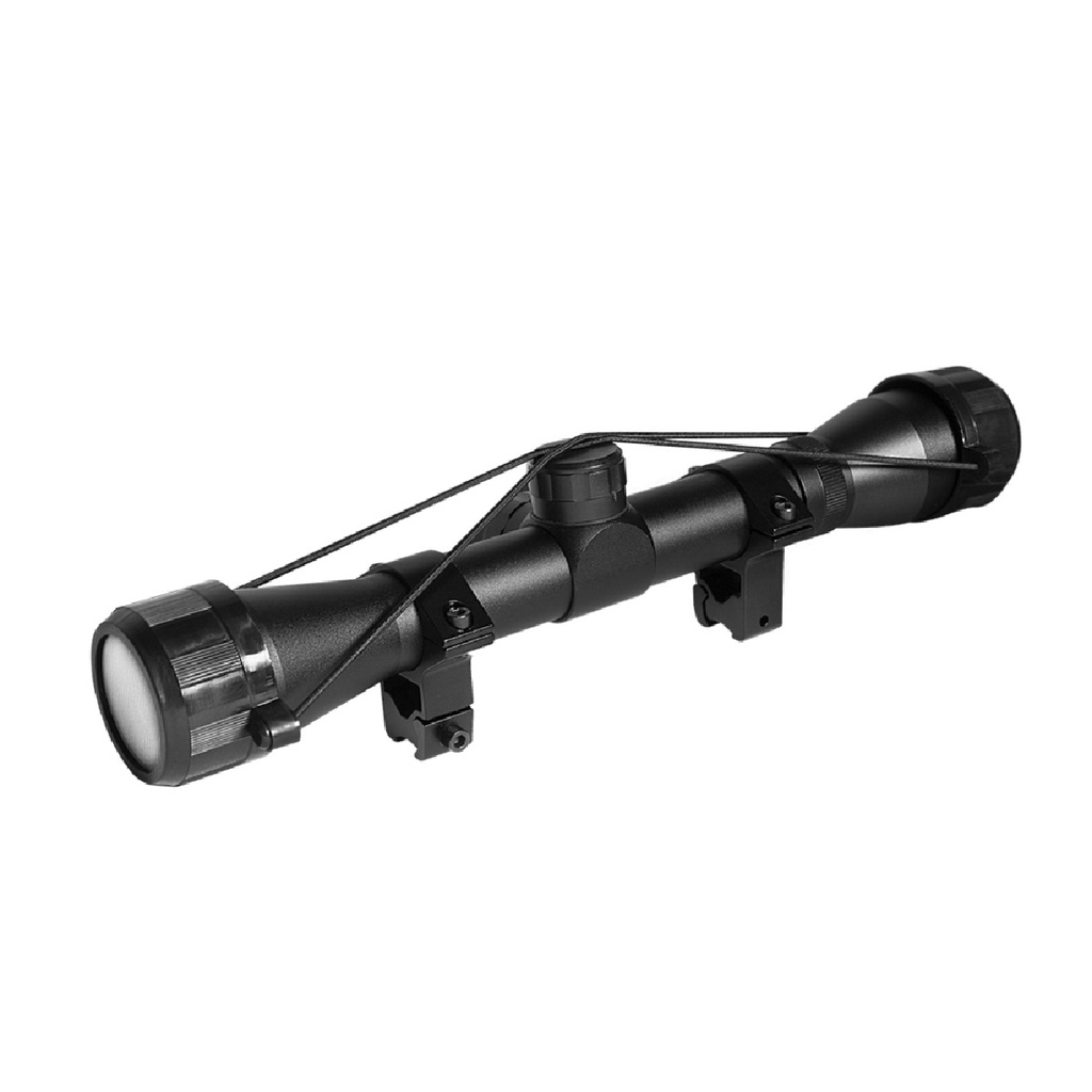 Luneta 4×32 Long Mil Dot Mounts Elevados 11mm – QGK Luneta 4×32 Long Mil Dot Mounts Elevados 11mm – QGK
