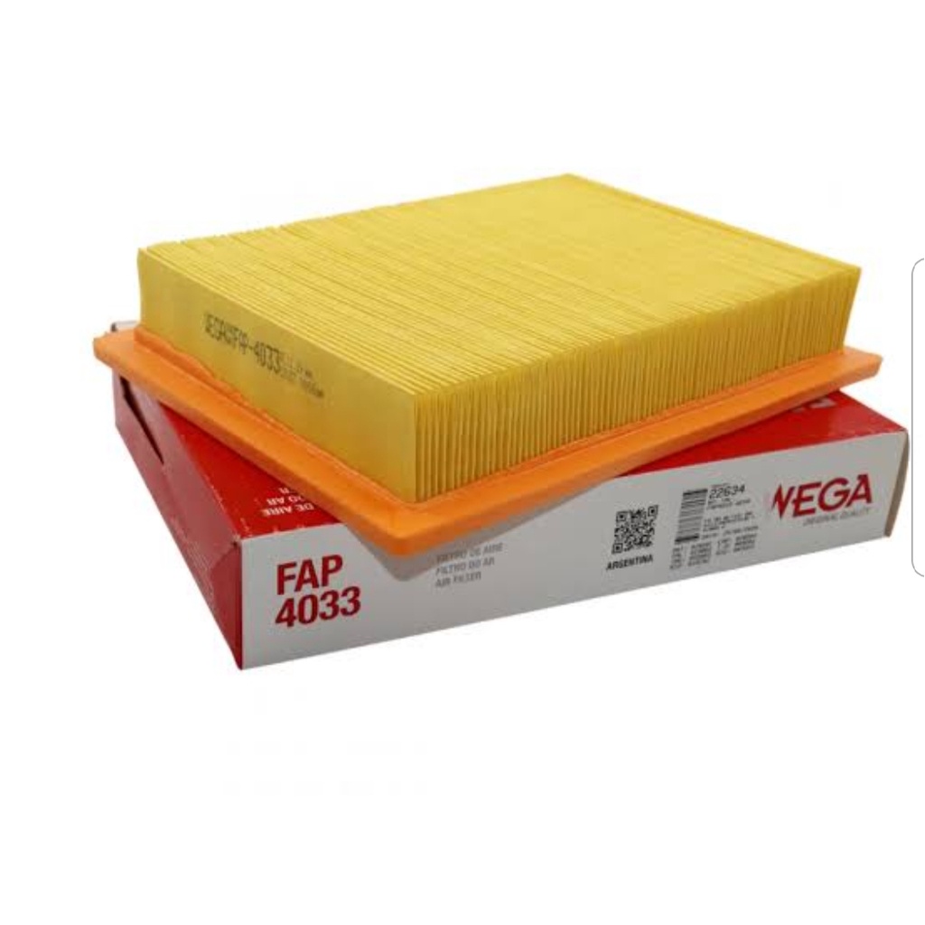 Filtro de AR Wega FAP4033 UNO, FIORINO, PREMIO, ELZA, PANORAMA, BMW X3 Filtro de AR Wega FAP4033 UNO, FIORINO, PREMIO, ELZA, PANORAMA, BMW X3