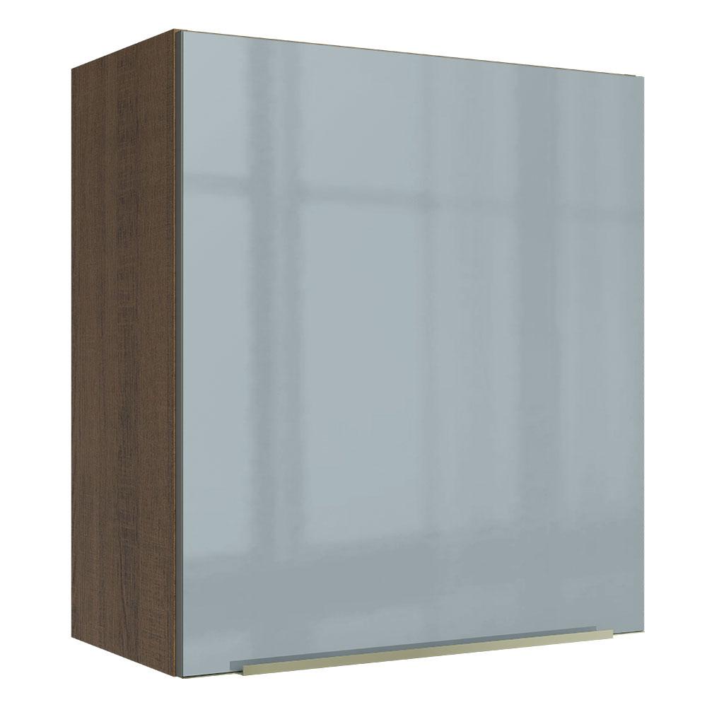 Armário Aéreo Madesa Lux 60 cm 1 Porta – Rustic/Cinza Armário Aéreo Madesa Lux 60 cm 1 Porta – Rustic/Cinza