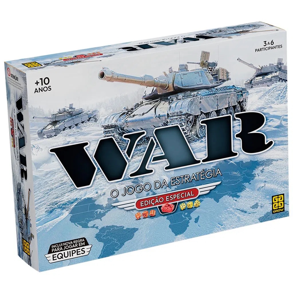 Jogo War Special Edition Nova Embalagem 01253 – Grow Jogo War Special Edition Nova Embalagem 01253 – Grow
