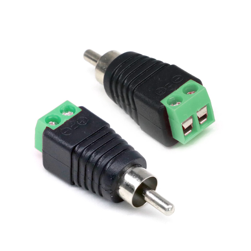 10 Plugues Conectores Rca Com Borne Macho Para Cftv, Som, Led 10 Plugues Conectores Rca Com Borne Macho Para Cftv, Som, Led