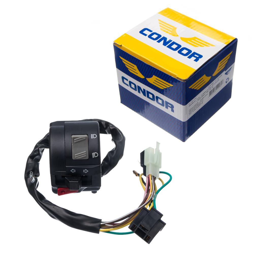 Punho Chave Luz Pisca Buzina Yamaha Ybr 125 Factor 2014 + Punho Chave Luz Pisca Buzina Yamaha Ybr 125 Factor 2014 +