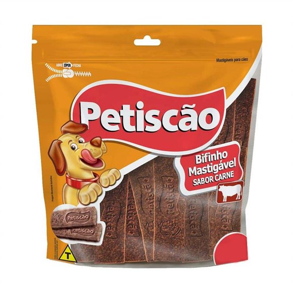 Bifinho Mastigável Petiscão Para Cães Sabor Carne 1kg Bifinho Mastigável Petiscão Para Cães Sabor Carne 1kg
