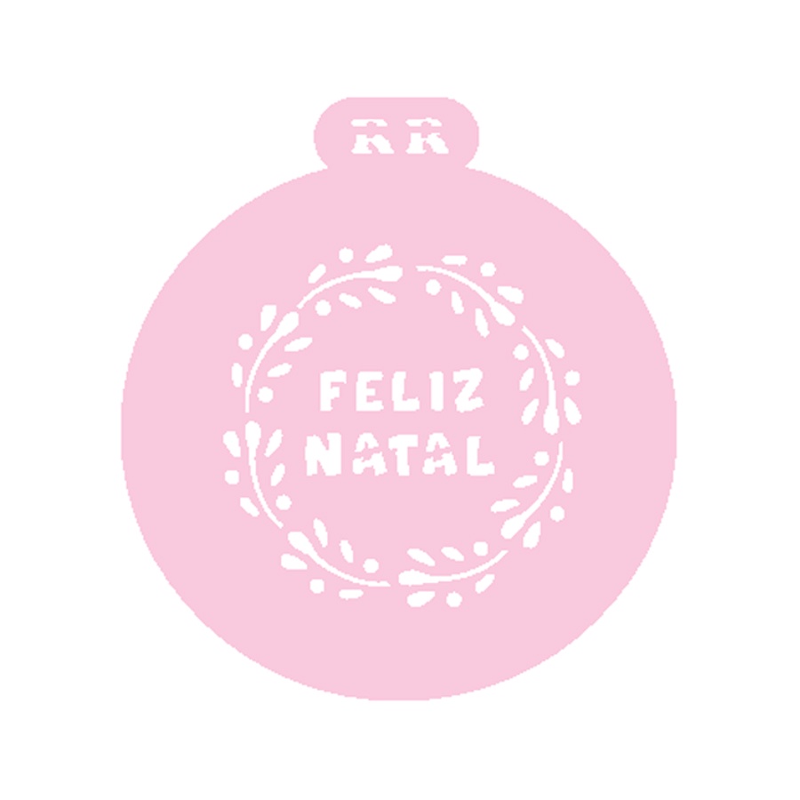 Stencil Redondo de Natal – Frase “Feliz Natal” – Ref. 4039 – 1 unidade – RR Cortadores – Rizzo Stencil Redondo de Natal – Frase “Feliz Natal” – Ref. 4039 – 1 unidade – RR Cortadores – Rizzo