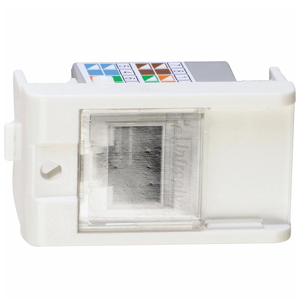 Modulo Tomada Rj45 8 Fios De 1 Posto Branco Lunare Schneider Modulo Tomada Rj45 8 Fios De 1 Posto Branco Lunare Schneider
