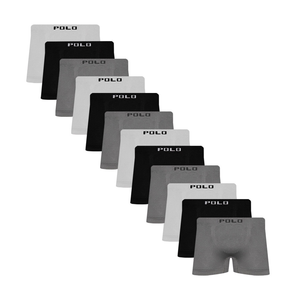 Kit 12 Cuecas Polo Boxer Microfibra Sortido – POLO STAR Kit 12 Cuecas Polo Boxer Microfibra Sortido – POLO STAR