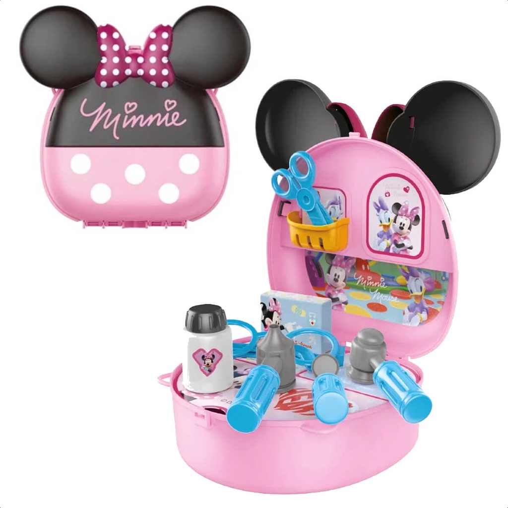 Brinquedo Maleta de Médica Minnie com Acessórios Alça Faz de Conta Diversão Brincadeira Multikids – BR1558a Brinquedo Maleta de Médica Minnie com Acessórios Alça Faz de Conta Diversão Brincadeira Multikids – BR1558a