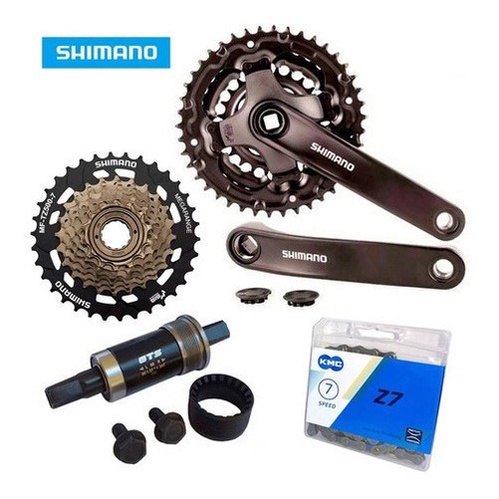 Kit Pe De Vela Shimano Corrente Catraca 7v Central Bike 301 Kit Pe De Vela Shimano Corrente Catraca 7v Central Bike 301