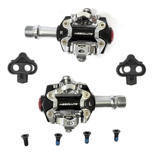 Pedal Clip Absolute Rolamentos Selados Bike Mtb Com Tacos Pedal Clip Absolute Rolamentos Selados Bike Mtb Com Tacos