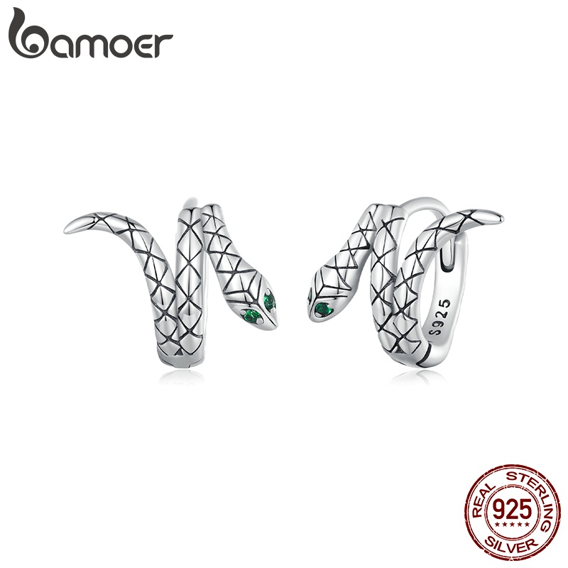 BAMOER 925 Brincos De Prata Sterling Pequenos Cobra Fashion Jewellery for Women Gifts BAMOER 925 Brincos De Prata Sterling Pequenos Cobra Fashion Jewellery for Women Gifts